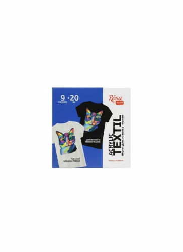 Farba do tkanin 9 kol kolor: mix 45 kolor. (nd)
