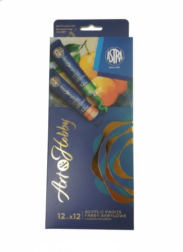 Farba akrylowa zestaw kolor: mix 12ml Astra Art&hobby (602124004)