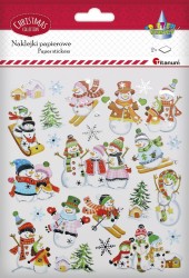 Naklejka (nalepka) Craft-Fun Series bałwanki xmass Titanum (DIY-XM(29))