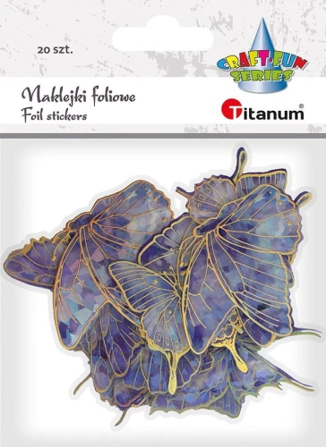 Naklejka (nalepka) Craft-Fun Series Motyle fioletowe Naklejki foliowe Titanum (25CR003)