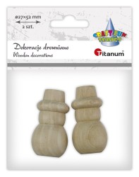 Ozdoba drewniana Craft-Fun Series bałwanki Titanum (25BJ033139)