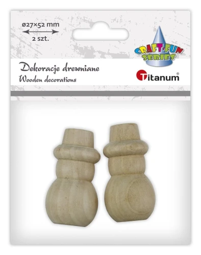 Ozdoba drewniana Craft-Fun Series bałwanki Titanum (25BJ033139)