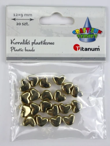 Koraliki kreatywne Craft-Fun Series lustrzane serca Titanum (25BJ033109)
