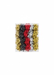 Gwiazda ozdobna brokat 8 cm mix 20 szt Farro