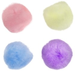 Pompony Craft-Fun Series mix pastelowy 80 szt Titanum (24YDD0316)