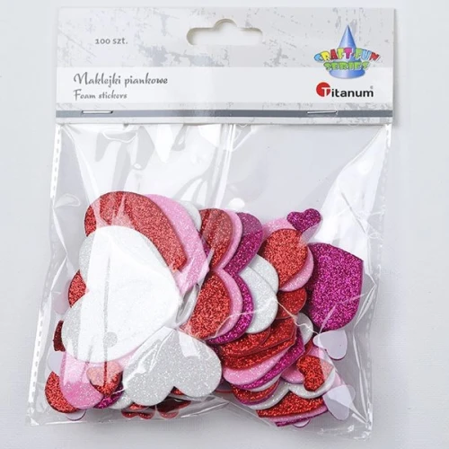 Naklejka (nalepka) Craft-Fun Series Piankowe serca Titanum (25HY0904-13)