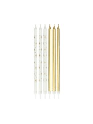Świeczka urodzinowa glamour 12,5cm 6 szt. Arpex (DS9454)