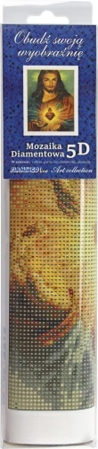 Zestaw kreatywny Diamentowa mozaika 30x40cm Serce Jezusa Chrystusa Flamingo Line (ST25801)