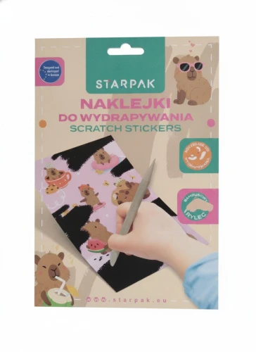 Naklejka (nalepka) Kapibara Naklejka do wydrapywania Starpak (583959)