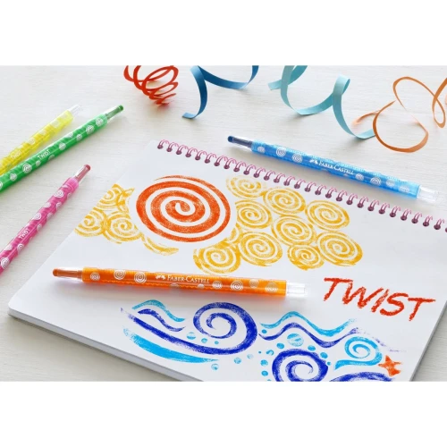 Kredki świecowe wykręcane 12 kol. Faber Castell (120003 FC)