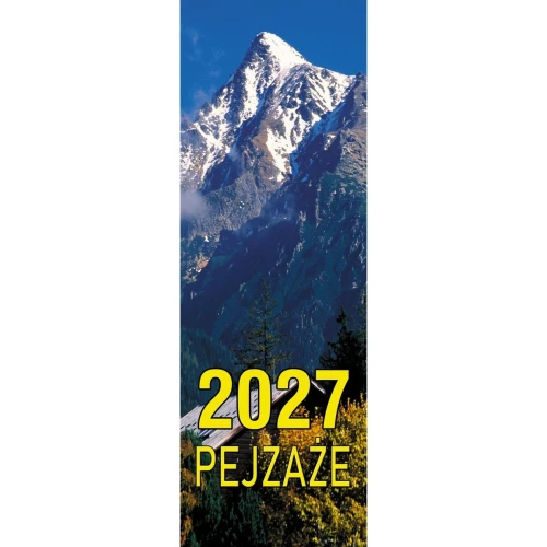 Kalendarz ścienny paskowy 140mm x 420mm Beskidy