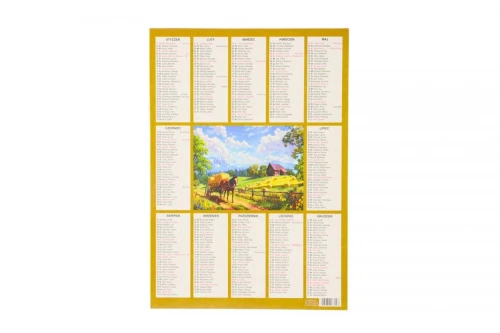 Kalendarz ścienny plakietka 240mm x 340mm Darrieus