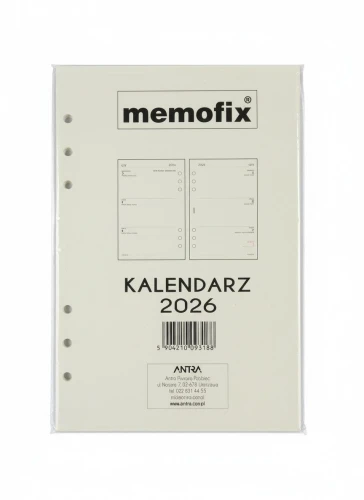 Wkład do organizera kalendarz a5 2027 Antra (TDW)