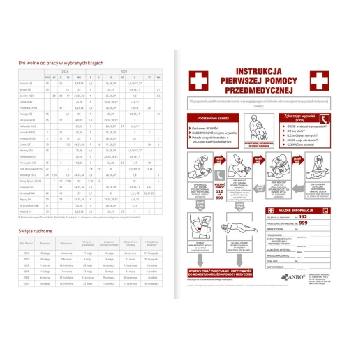 Kalendarz nauczyciela książkowy (terminarz) akademicki Pcv bezbarwny czarny kot A5 143mm x 204mm Wokół Nas (A5TA072B)