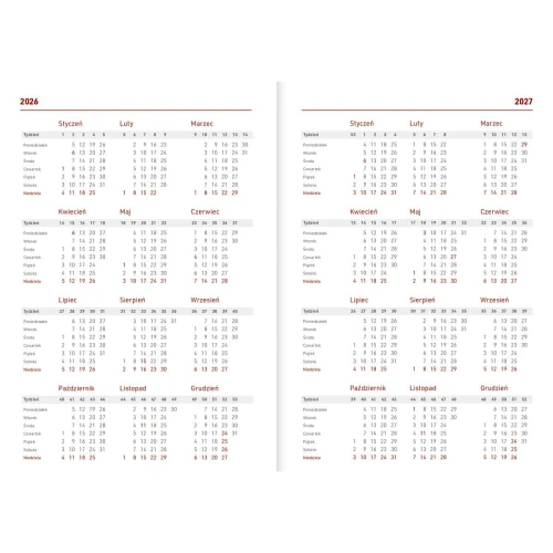 Kalendarz nauczyciela książkowy (terminarz) PCV bezbarwny Wiosna B6 110mm x 155mm Wokół Nas (B6TN089B)