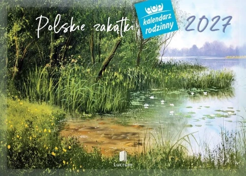 Kalendarz ścienny POLSKIE ZAKĄTKI 13-planszowe A4 280mm x 200mm Lucrum (RW6)