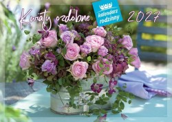 Kalendarz ścienny RODZINNY Kwiaty ozdobne 13-KARTKOWY A4 Lucrum (WL2)