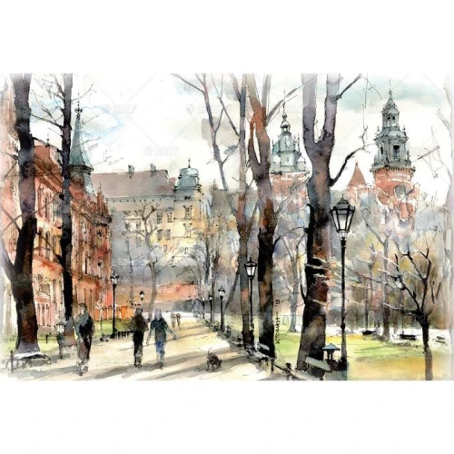 Kalendarz ścienny MIASTA POLSKI 13-planszowe A3+ 320mm x 470mm Lucrum (RW05)
