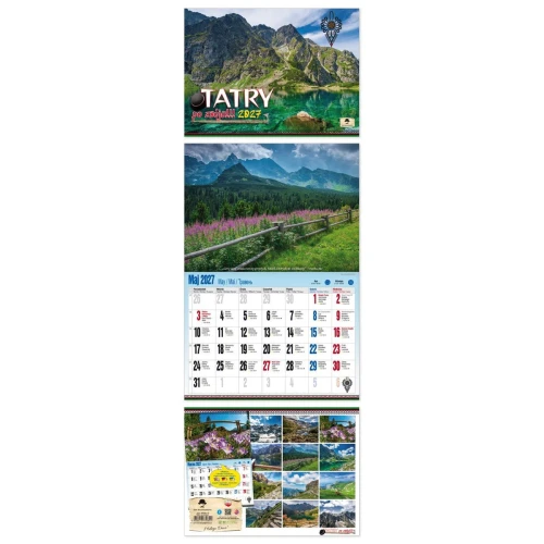 Kalendarz ścienny ALBUMOWY TATRY PO ZBÓJU 470mm x 320mm Pan Kalendarzyk (KSA V.5)