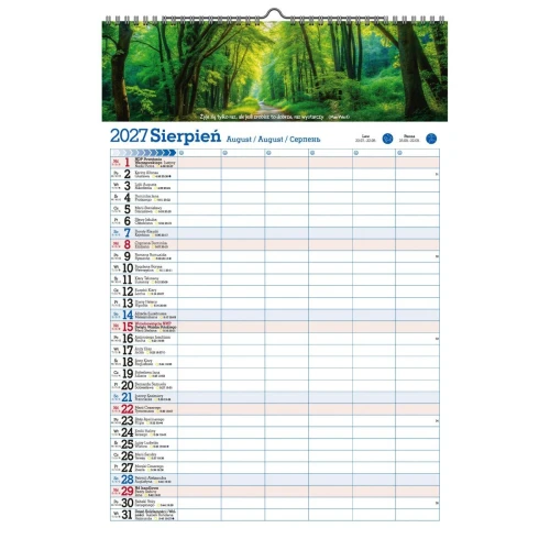 Kalendarz ścienny ORGANIZER 470mm x 320mm Pan Kalendarzyk (A2 V.2)