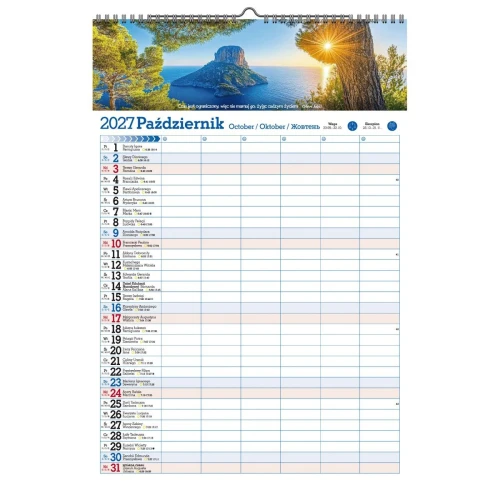 Kalendarz ścienny ORGANIZER 470mm x 320mm Pan Kalendarzyk (A2 V.2)