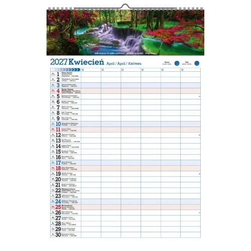 Kalendarz ścienny ORGANIZER 470mm x 320mm Pan Kalendarzyk (A2 V.2)