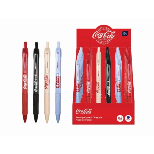 Długopis COCA COLA wkład niebieski 0,7mm Interdruk
