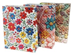 Torba prezentowa A3+ 32x42x11cm mix kolorów kwiaty [mm:] 320x420x 110 Adar (635159)