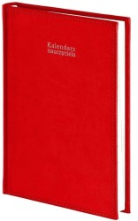 Kalendarz nauczyciela książkowy (terminarz) Vivella czerwony A5 143mm x 204mm Wokół Nas (A5DN076B)