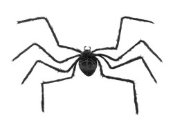 Ozdoba halloweenowa Dekoracja Pająk, czarny, 103x75x9cm Partydeco (HDD2)