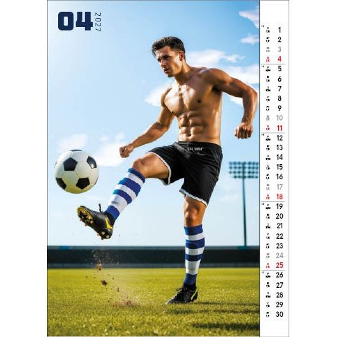 Kalendarz ścienny SPORT&MEN 13 planszowe 315mm x 500mm Jotan (WP158)