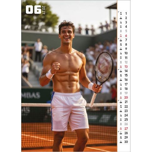 Kalendarz ścienny SPORT&MEN 13 planszowe 315mm x 500mm Jotan (WP158)