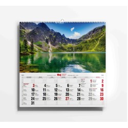 Kalendarz ścienny pIĘKNO GÓR wieloplanszowy 320mm x 320mm Avanti (KD-32)