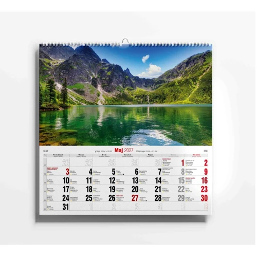 Kalendarz ścienny pIĘKNO GÓR wieloplanszowy 320mm x 320mm Avanti (KD-32)