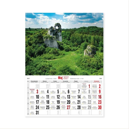Kalendarz ścienny MAŁY Krajobrazy 230mm x 305mm Avanti (KSM-1)