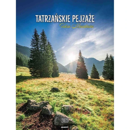 Kalendarz ścienny MAŁY SPIRALA TATRZAŃSKIE PEJZAŻE 230mm x 305mm Avanti (KSMS-8)