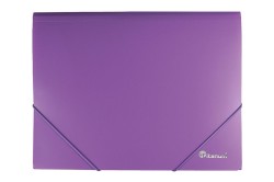 Teczka PP Titanum z gumką A4 niebieska mat (TGM4BL)