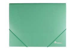 Teczka PP Titanum z gumką A4 niebieska mat (TGM4BL)