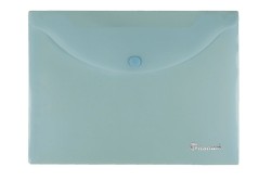 Teczka kopertowa PP Titanum A4 czerwona transparentna prążki (TK4TRE)