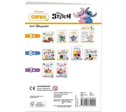 Książka dla dzieci Disney Uczy. Stitch. Cyfry Ameet (UDN 9310)