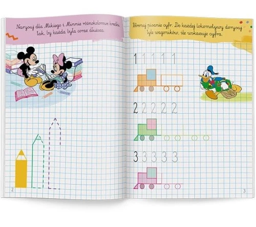 Książka dla dzieci Disney uczy. Miki. Zadania w kratkach Ameet (ULK 9301)