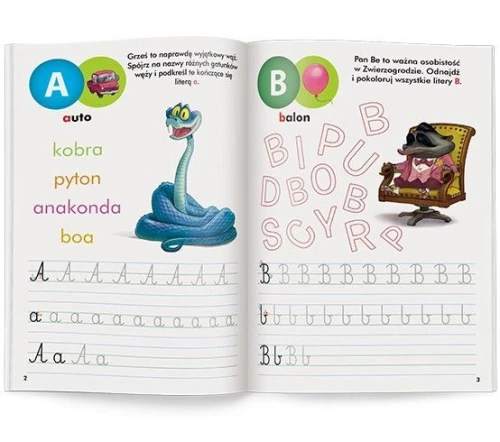 Książka dla dzieci Disney Uczy. Zwierzogród. Litery Ameet (UDN 9312)
