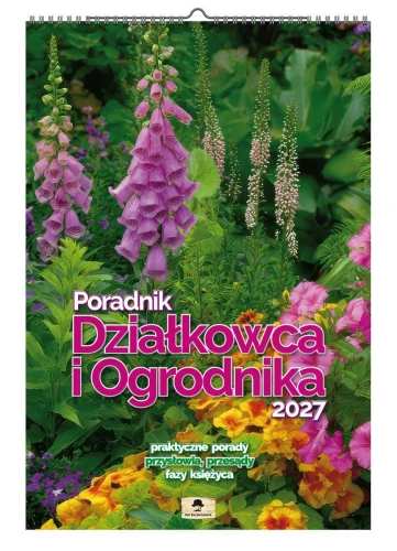 Kalendarz ścienny PORADNIK DZIAŁKOWCA I OGRODNIKA 12  KART 320mm x 470mm Avanti (A3 VD 16)