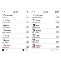 Kalendarz książkowy (terminarz) FUKS KIESZONKOWY MAŁY 80mm x 115mm Avanti (KK V.1)