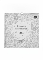 Kalendarz ścienny DO KOLOROWANIA wieloplanszowy 300mm x 300mm Interdruk (OWADY)