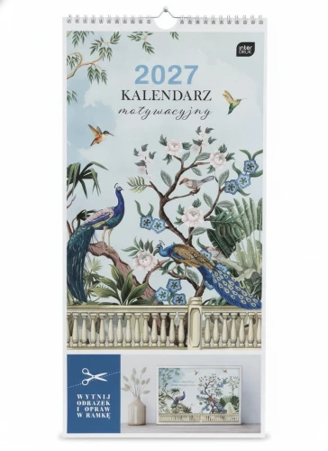 Kalendarz ścienny motywający 220mm x 460mm Interdruk (ORIENT)