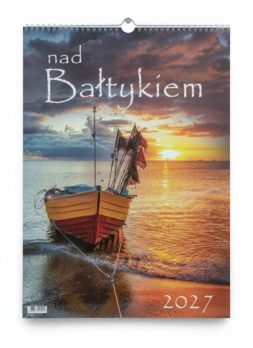 Kalendarz ścienny NAD BAŁTYKIEM 13 planszowe 315mm x 500mm Jotan (WP120)