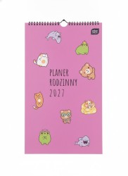 Kalendarz ścienny PLANERY wieloplanszowy 250mm x 430mm Interdruk (KAWII)