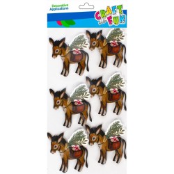 Naklejka (nalepka) Osiołek 3D Craft with Fun (501770)