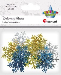 Ozdoba piankowa Craft-Fun Series Śnieżynki Titanum (26CR0258)